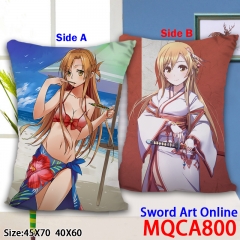 Sword Art Online Game Cosplay Two Sides Anime Soft Pillow 40*60CM