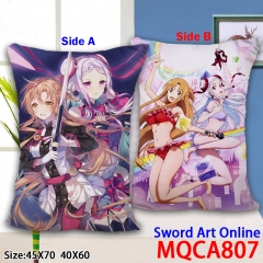 Sword Art Online Game Cosplay Two Sides Anime Soft Pillow 40*60CM
