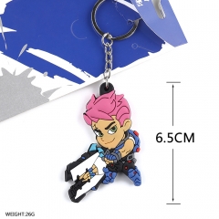 Overwatch Cosplay Game Soft Plastic Zarya Pendant Anime Keychain