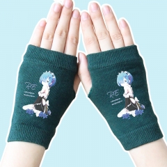 Re:Zero kara Hajimeru lsekai Seikatsu Rem Atrovirens Anime Gloves 14*8CM
