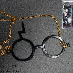 Harry Potter Cosplay Cartoon Glasses Frames Anime Necklace