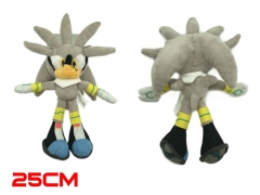 Sonic Game Silver the Hedgehog Cosplay Cartoon Cute For Kids Doll Anime Plush Toy