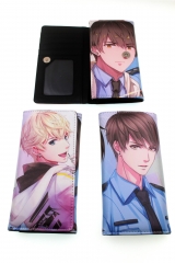 Love and Producers Cosplay Game Cartoon Folding PU Purse Anime Long Zipper Wallet