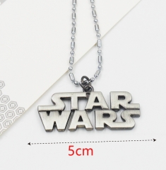 Star War White Decorative Pendant Anime Necklace