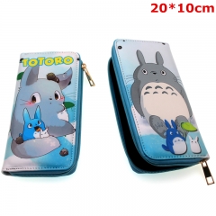 My Neighbor Totoro Cosplay Cartoon Folding PU Purse Anime Long Zipper Wallet