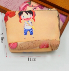 One Piece Monkey D. Luffy Cartoon Cute Purse Bag Anime Wallet