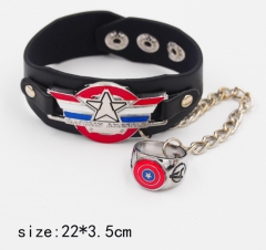 Captain America Anime Bracelet+Ring