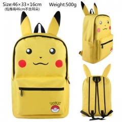 Pokemon Pikachu Anime Cartoon Canvas Backpack Students Bag