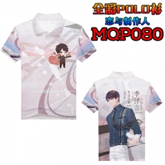 Love and Producer New Design Cosplay 3D Print Fashion Anime T Shirts Good Quality Anime Short Sleeves Polo T Shirts