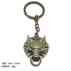 Final Fantasy Cosplay Cartoon Decoration Bronze Wolf Anime Keychain