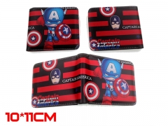 Marvel Comics The Avenger Captain America Movie PU Leather Wallet