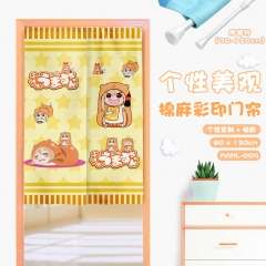 Himouto! Umaru-chan Cosplay Catoon Cute Color Printing Cotton-flax Anime Curtain