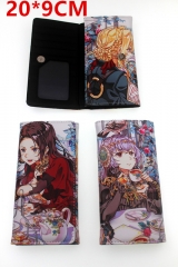 Violet Evergarden Cosplay Japanese Cartoon Anime PU Leather Long Wallet