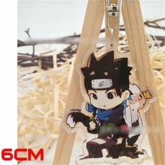 Japan Naruto Sarutobi Konohamaru Fancy Double Print Acrylic Cartoon Cute Keychain