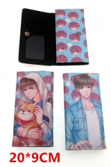 Love and Producer Cosplay Japanese Cartoon Anime PU Leather Long Wallet