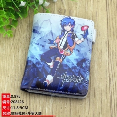 Dou luo continent Cosplay Japanese Cartoon Anime PU Leather Wallet and Purse