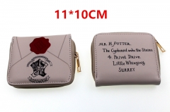 Harry Potter Messenger Anime Zipper PU Leather Wallet