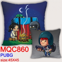 Playerunknown's Battlegrounds Game Cosplay Two Sides Print Long Style Soft Pillow Wholesale Comfortable Good Quality Anime Pillow 45*45CM