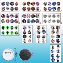 Sword Art Online | SAO Cosplay Cartoon Decoration Cloth Anime Brooch Pin (8pcs/set)
