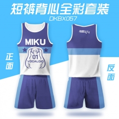 Vocaloid Hatsune Miku Soft Man Sports Cartoon Vest And Short Pants