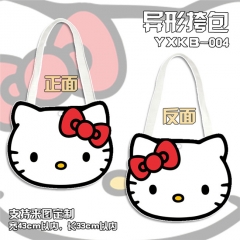 Hello Kitty Kawaii Cat Cartoon Anime Cute Canvas Satchel Bag