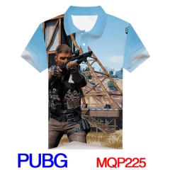 Playerunknown's Battle Ground Game Cosplay Print Fashion Anime Shirts Anime Short Sleeves Polo Shirts