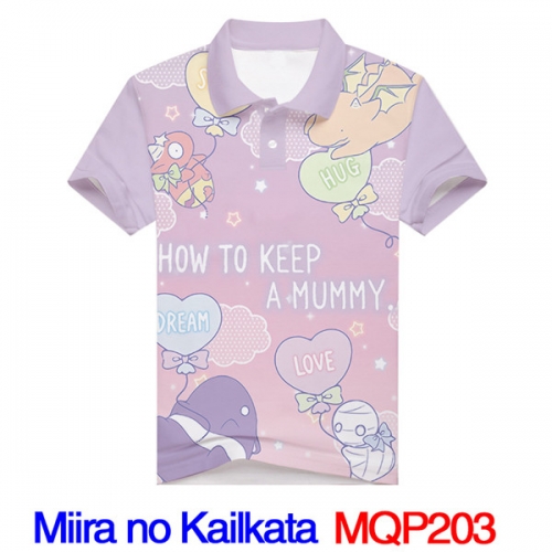 Miira No Kaikata How To Keep A Mummy Cosplay Print Fashion Anime Shirts Anime Short Sleeves Polo Shirts