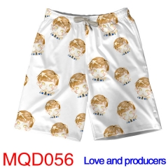 Love and Producers Game Short Pants Cosplay Fashion Beach Anime Pants S-4XL