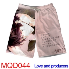 Love and Producers Game Short Pants Cosplay Fashion Beach Anime Pants S-4XL