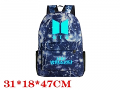 K-POP BTS Bulletproof Boy Scouts Noctilucent Backpack Bag