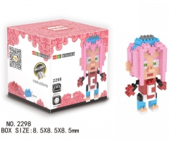 Japanese Haruno Sakura Cute Anime Miniature Plastic Kids Toy Building Blocks