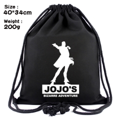 JoJo's Bizarre Adventure Popular Anime Canvas Drawstring Pocket Bag
