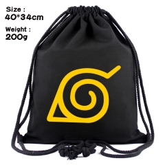 Naruto Cartoon Fashion Anime Canvas Drawstring Pocket Bag