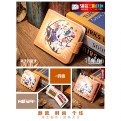 Kuroko no Basuke Cosplay Cartoon High Quality PU Purse Anime Folding Wallet 10*12cm