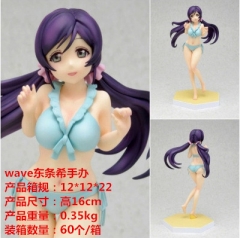 Lovelive! wave Nozomi Tojo Swimming Suit Sexy Girl Anime Figure Toy 16cm