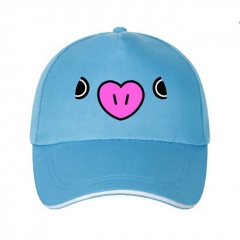 K-POP BTS Bulletproof Boy Scouts Cute Baseball Cap Blue Adjustable Hats