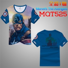 The Avengers Marvel Cosplay 3D Print Anime T Shirts Anime Short Sleeves T Shirts