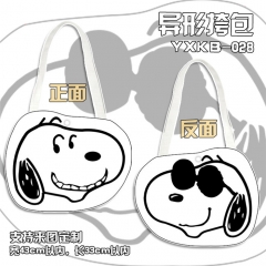 Snoopy Cartoon Cute Girls Shopping Bags Anime Canvas Hand Bag