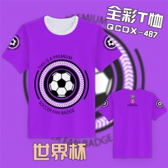 2018 FIFA World Cup Football Game Full Print Fans Supportive T shirts