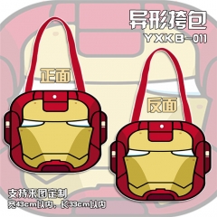 Iron Man Cartoon Cute Girls Shopping Bags Anime Canvas Hand Bag