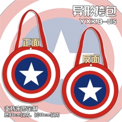 Captain America Cartoon Cute Girls Shopping Bags Anime Canvas Hand Bag