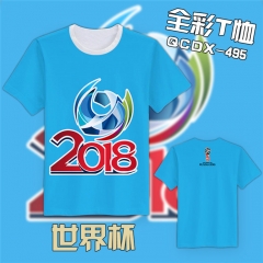 2018 FIFA World Cup Football Game Full Print Fans Supportive T shirts