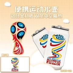 2018 FIFA World Cup Football Game Fancy Aluminium Alloy Vacuum Cup