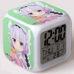 Kobayashi-san Chi no Maid Cartoon Colorful Change Anime Clock Designs B
