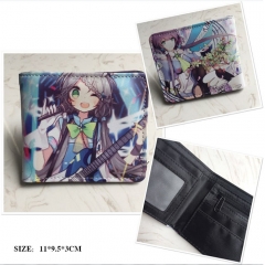 Vocaloid Luo Tianyi Cosplay Cartoon Frosted Coin Purse Anime Folding Wallet