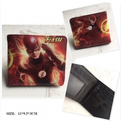 Justice League The Flash Cosplay Cartoon Frosted Coin Purse Anime Folding Wallet