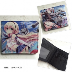 Kantai Collection Cosplay Cartoon Frosted Coin Purse Anime Folding Wallet