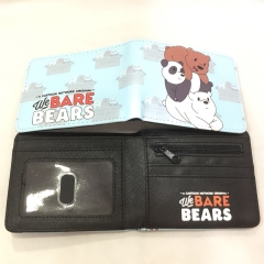 We Bare Bears Cute Cartoon Cool Design Purse Folding Short Anime Wallet