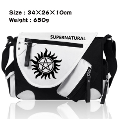 Supernatural Movie Crossbody Bag Wholesale SPN Thick Anime PU Canvas Shoulder Bag