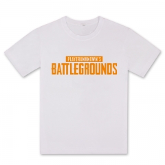 Playerunknown's Battlegrounds White Game Short Sleeve PUBG Anime T Shirt
